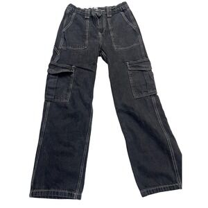 BDG Urban Outfitters Pants Mens 29x32 Black Skate Cargo Utility Relaxed Cotton‎